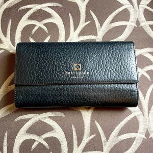 Kate Spade Black Leather Wallet